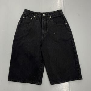 Vintage 90s Unionbay Black Denim Jean Shorts Jorts 26x12